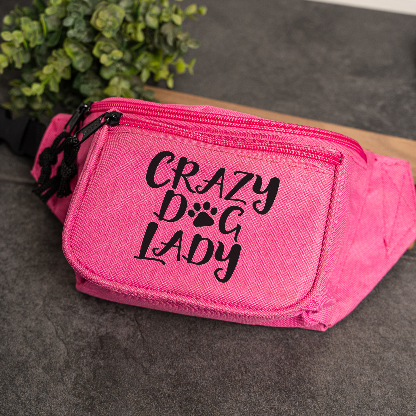 Crazy Dog Lady Fanny Pack | Funny Dog Lover Belt Bag | Hands-Free Crossbody Waist Bag | Dog Mom Gift | Pet Lover Travel Bag