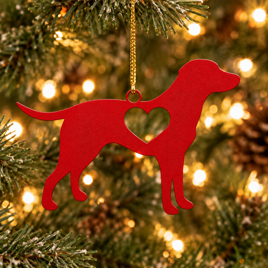 Labrador Love Metal Ornament