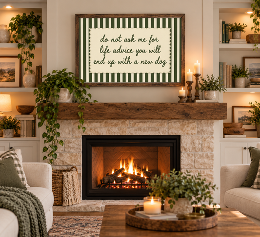 Funny Dog Lover Framed Sign