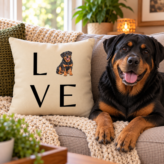 Dog Lover Custom Breed Pillow Cover