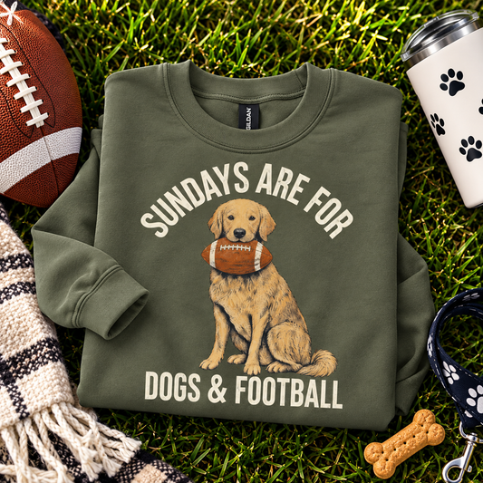 Sundays Are for Dogs and Football Sweatshirt