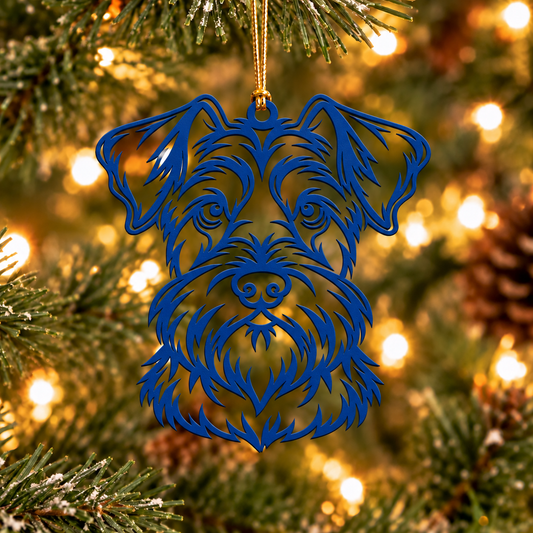 Schnauzer Christmas Ornament