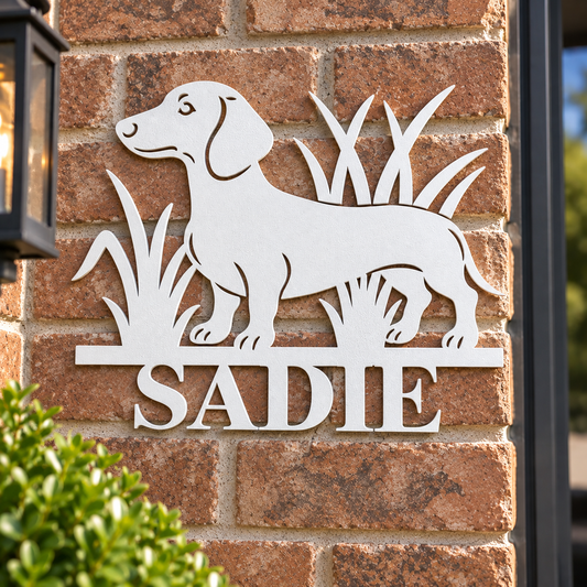Personalized Dachshund Sign