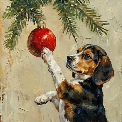 Christmas Dog Wall Art