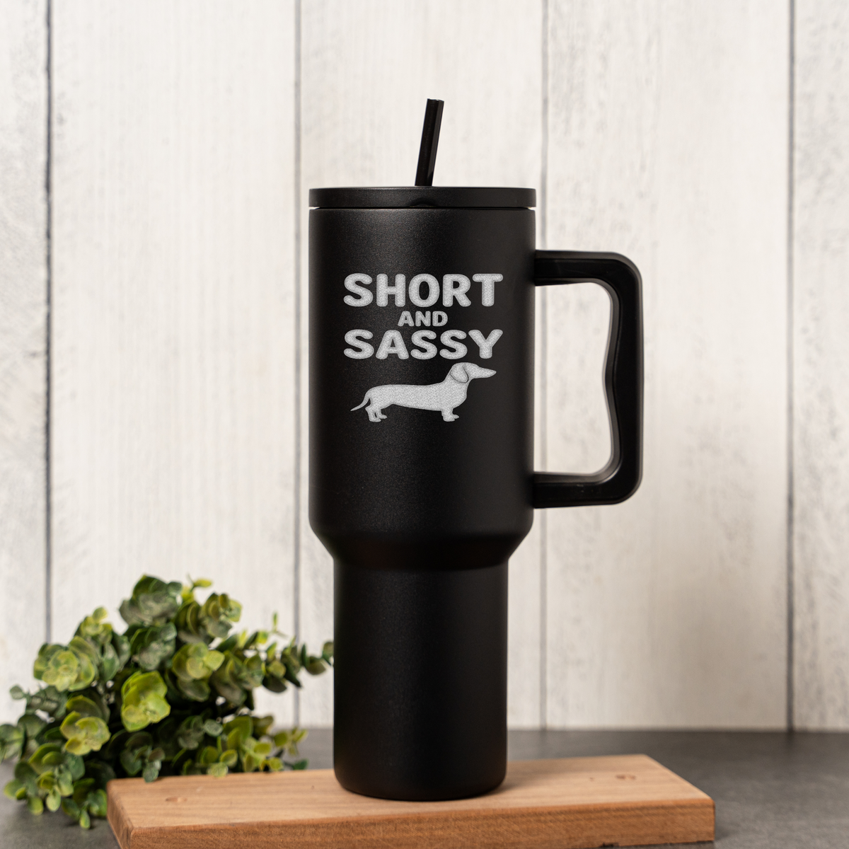 40oz Short and Sassy Dachshund Tumbler