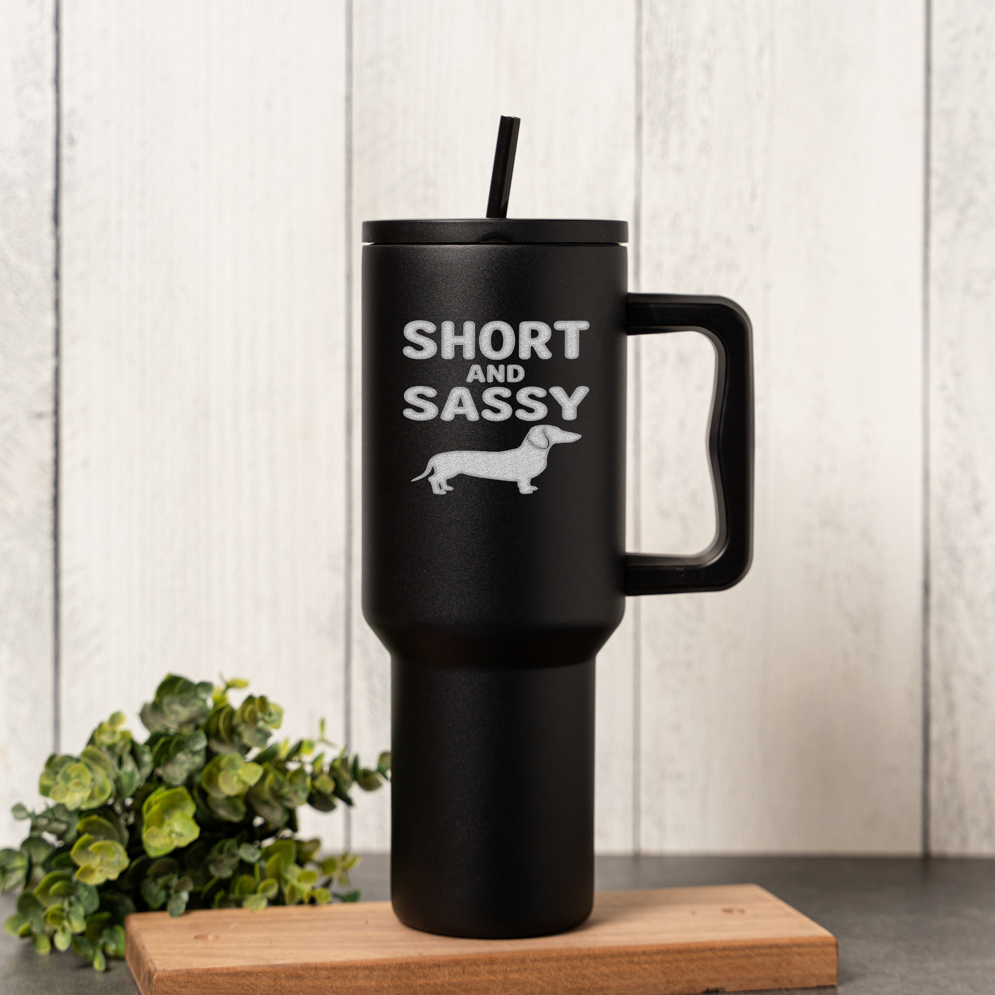 40oz Short and Sassy Dachshund Tumbler