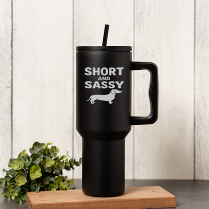 40oz Short and Sassy Dachshund Tumbler