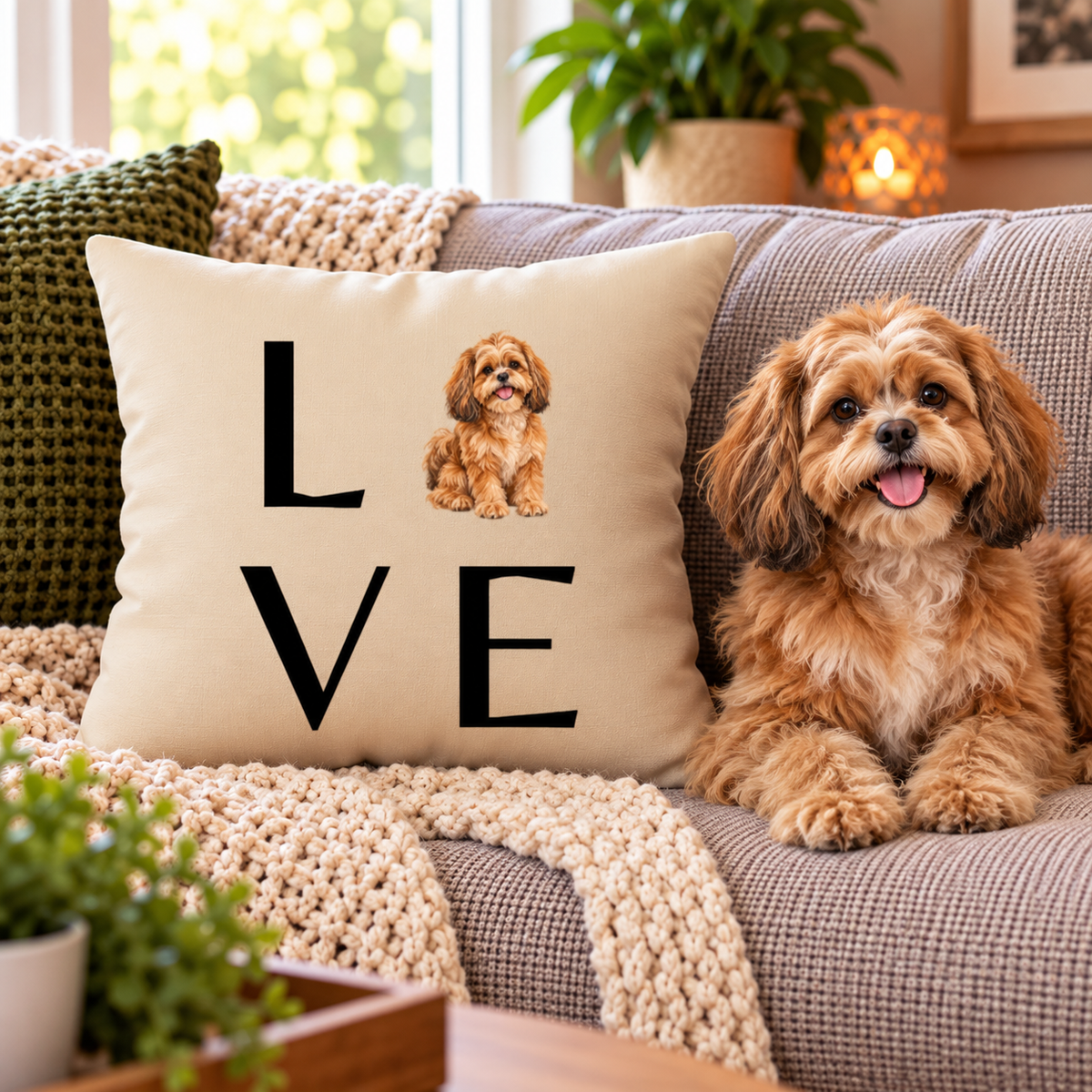 Dog Lover Custom Breed Pillow Cover