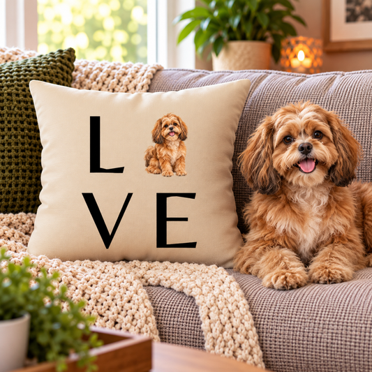 Dog Lover Custom Breed Pillow Cover