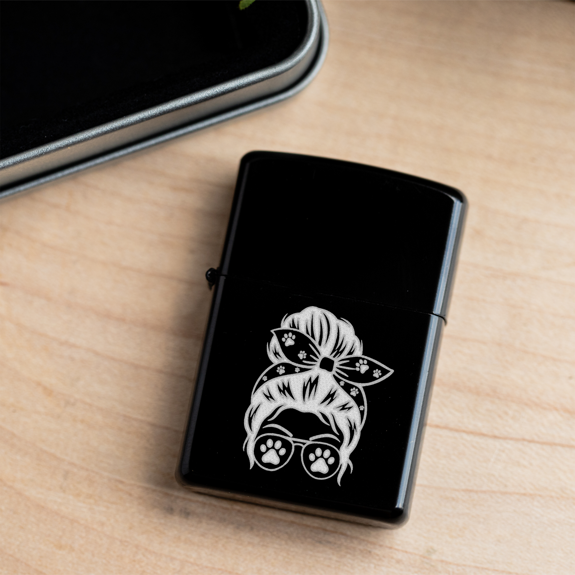Dog Mom Windproof Lighter | Funny Dog Lover Gift | Refillable Engraved Lighter | Dog Mom Everyday Carry | Pet Lover Gift