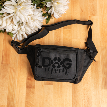 Dog Mom Fanny Pack, Cute Waist Bag for Pet Lovers, Adjustable Belt Bag, Everyday Crossbody, Gift for Dog Owner