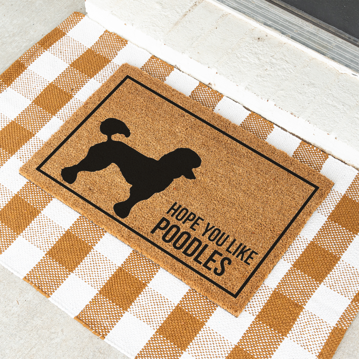 Poodle Doormat, Hope You Like Poodles Welcome Mat, Funny Poodle Doormat, Poodle Lover Gift, Dog Mom Gift, Poodle Home Decor