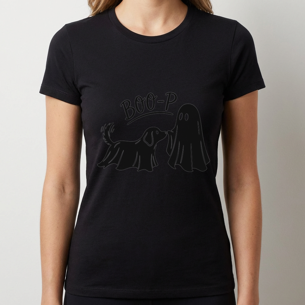 Halloween Dog Shirt, Boo P Dog T Shirt, Funny Ghost Dog Tee, Cute Halloween Shirt, Dog Lover Halloween Gift, Spooky Season Dog Mom Tee
