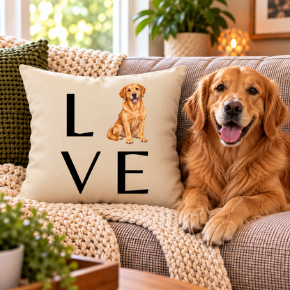 Dog Lover Custom Breed Pillow Cover