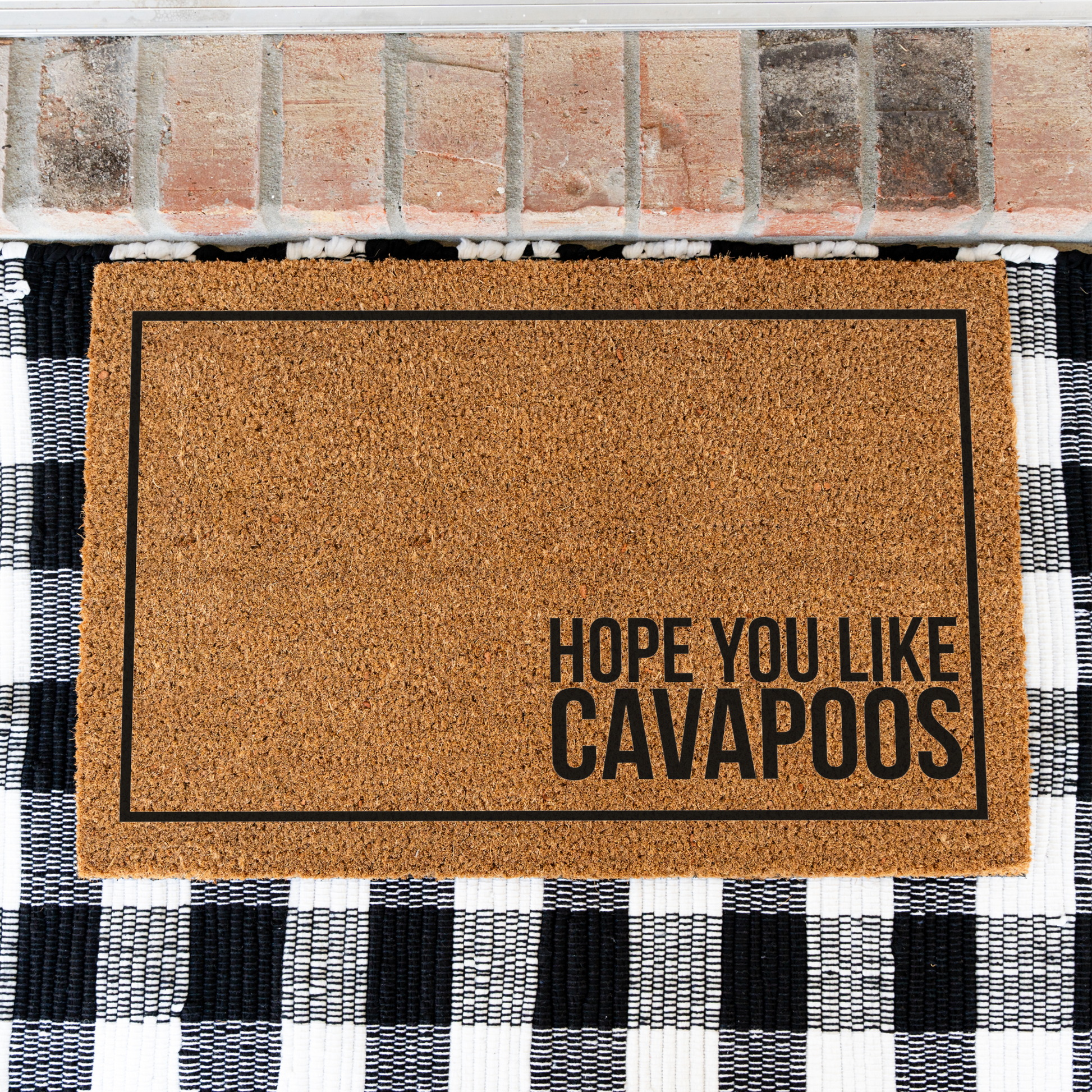Hope You Like Cavapoos Doormat, Funny Dog Doormat, Dog Welcome Mat, Housewarming Gift, Dog Door Mat