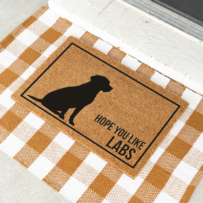 Labrador Doormat, Hope You Like Labs Welcome Mat, Funny Lab Doormat, Labrador Retriever Gift, Dog Lover Gift, Lab Mom Housewarming Gift