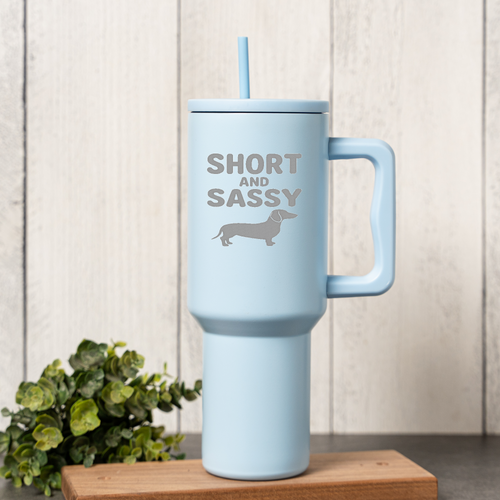 40oz Short and Sassy Dachshund Tumbler