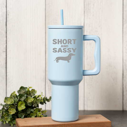 40oz Short and Sassy Dachshund Tumbler