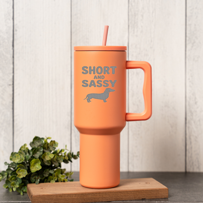 40oz Short and Sassy Dachshund Tumbler