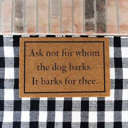 Funny Dog Doormat, Welcome Dog Doormat, Durable Coir Mat, Funny Entryway Decor, Non Slip Backing for Front Porch