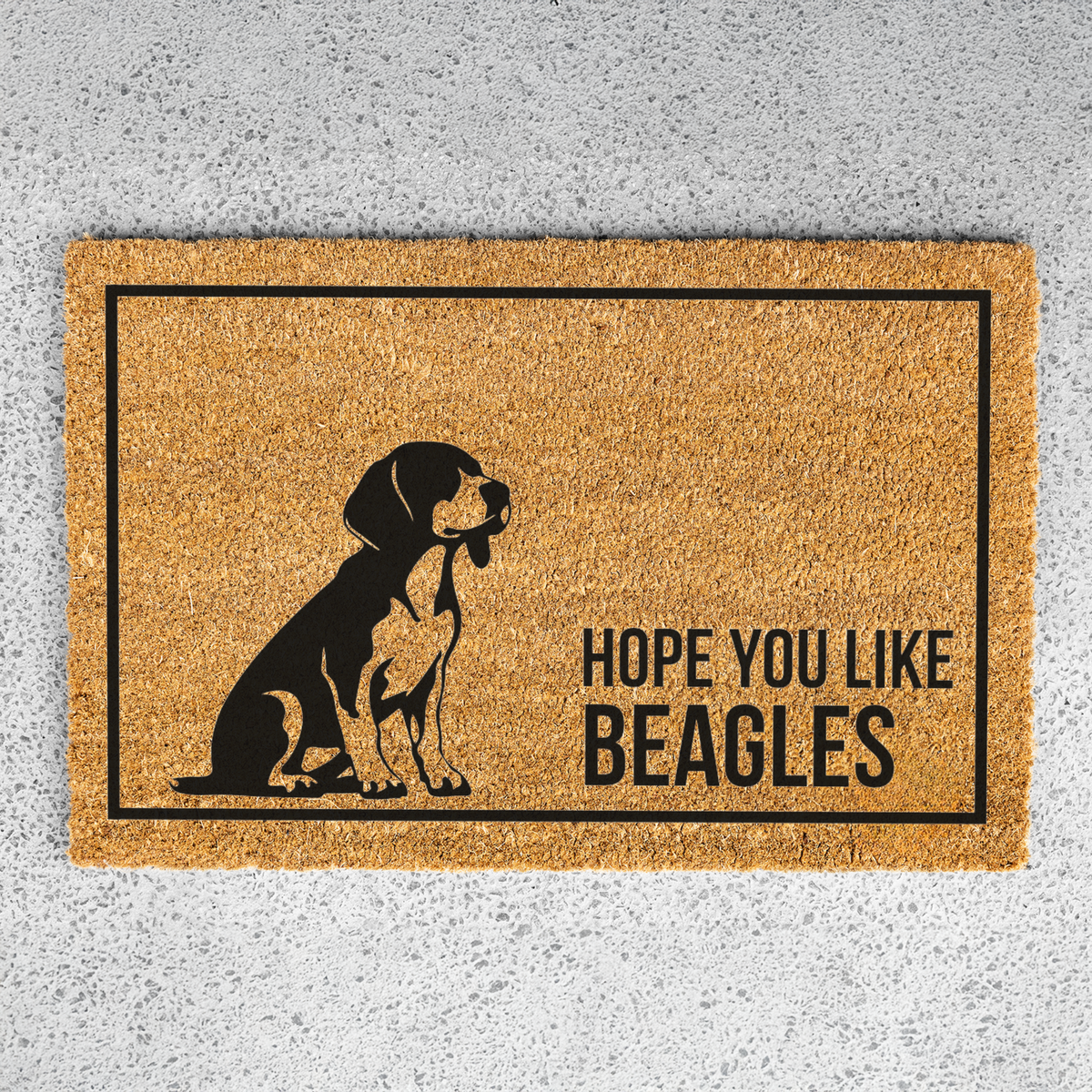 Beagle Doormat, Hope You Like Beagles Welcome Mat, Funny Beagle Doormat, Beagle Lover Gift, Dog Mom Gift, Beagle Home Decor