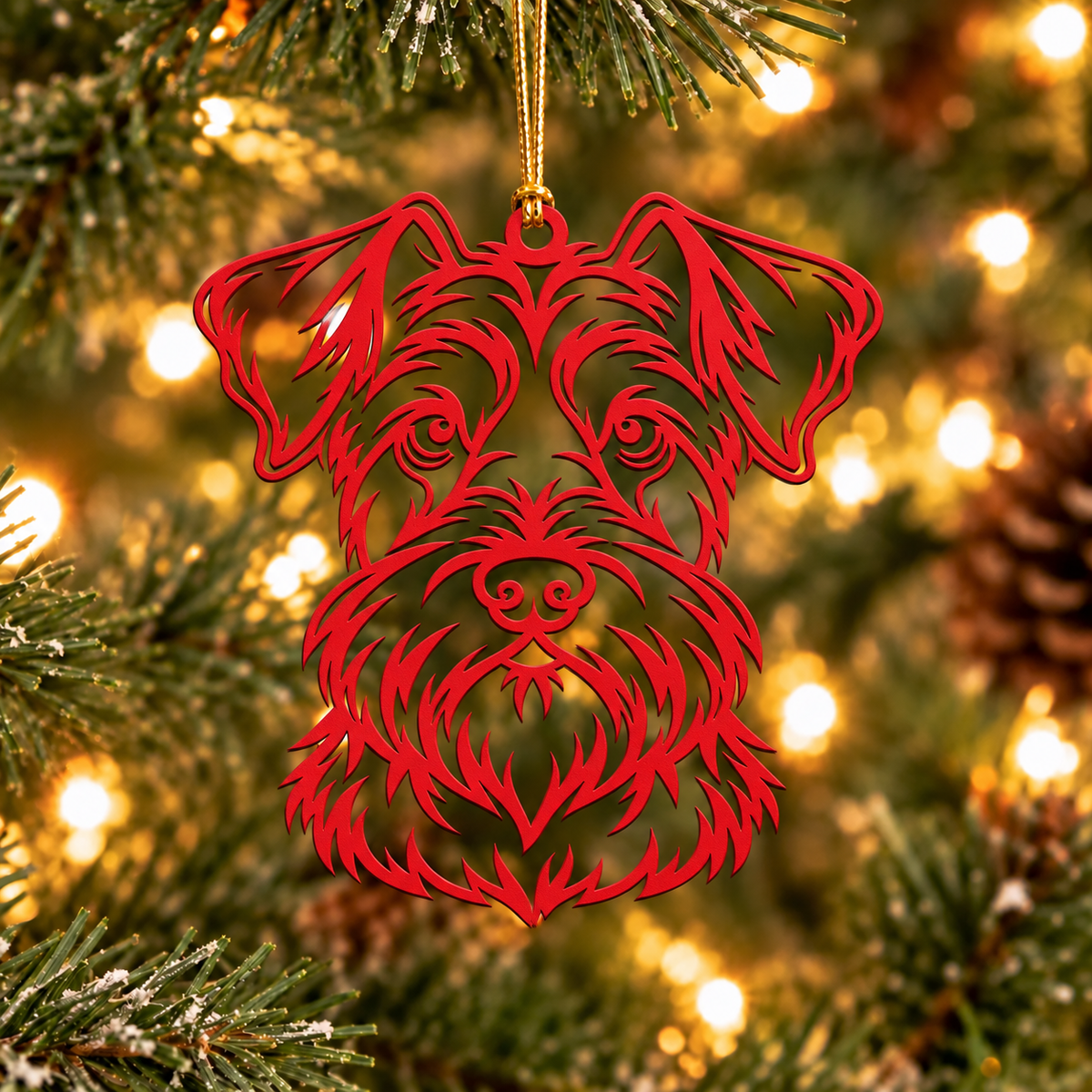 Schnauzer Christmas Ornament
