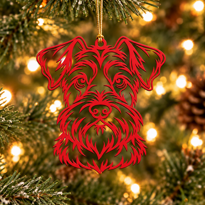 Schnauzer Christmas Ornament