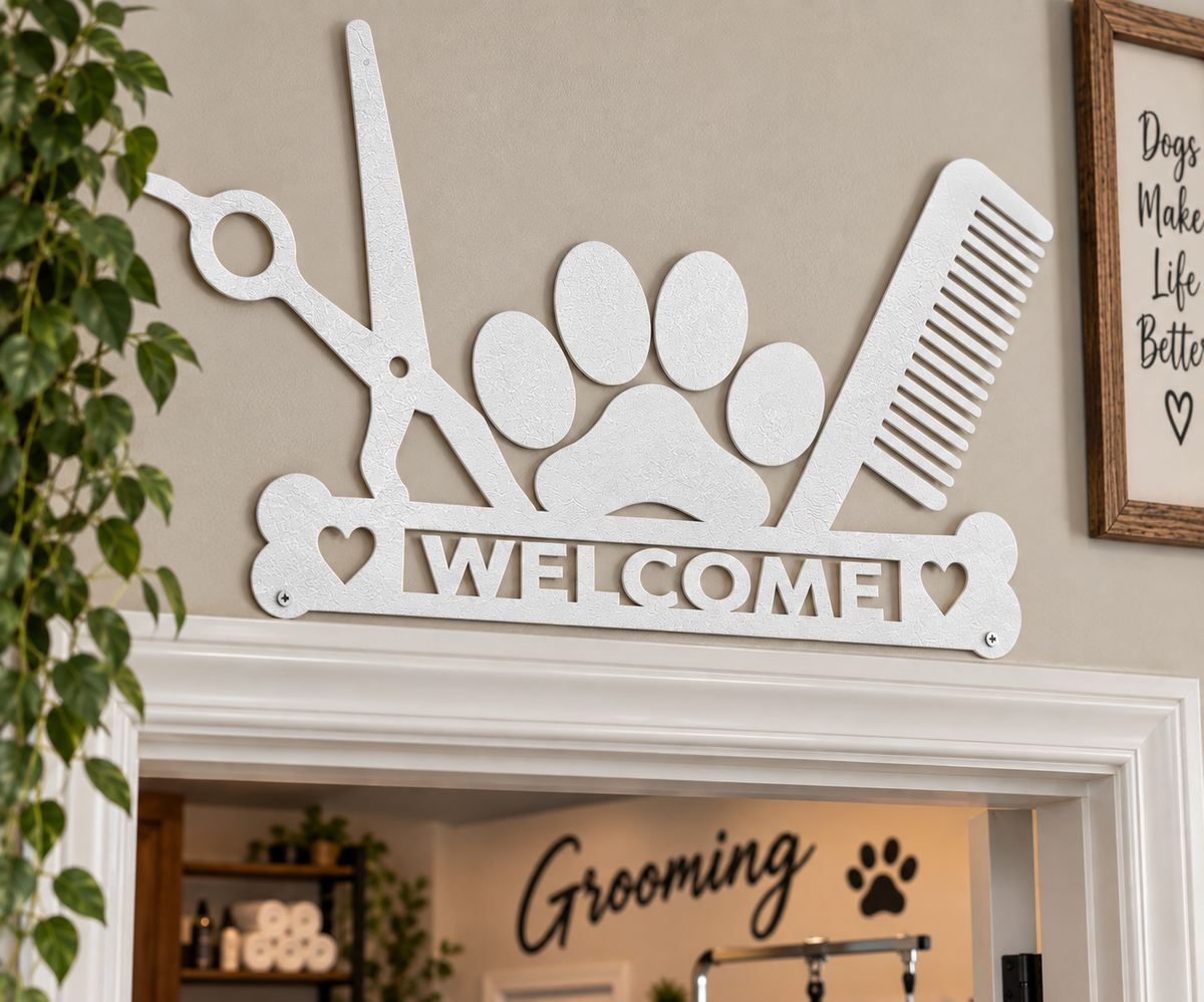 Dog Welcome Frame Decor