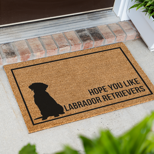 Labrador Retriever Doormat, Funny Lab Welcome Mat, Hope You Like Labradors Doormat, Labrador Lover Gift, Dog Mom Gift, Housewarming Gift