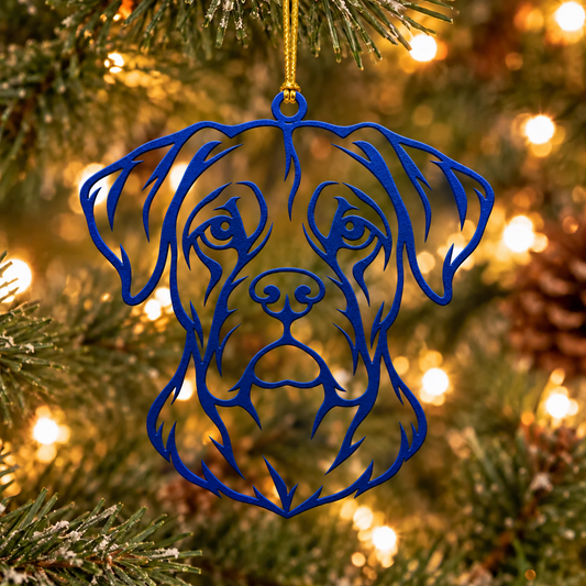Boxer Metal Ornament