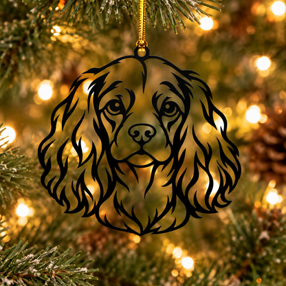 Cavalier King Charles Spaniel Metal Ornament