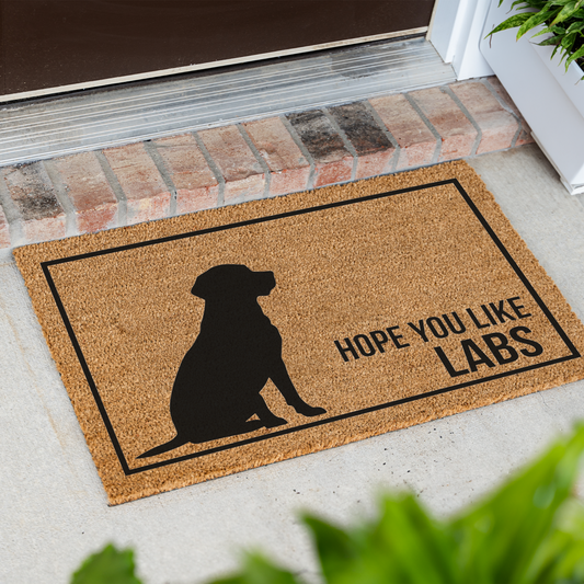 Labrador Doormat, Hope You Like Labs Welcome Mat, Funny Lab Doormat, Labrador Retriever Gift, Dog Lover Gift, Lab Mom Housewarming Gift