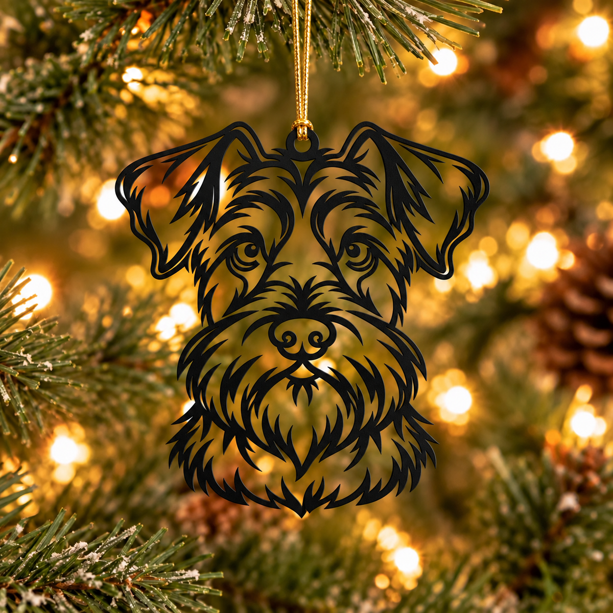Schnauzer Christmas Ornament