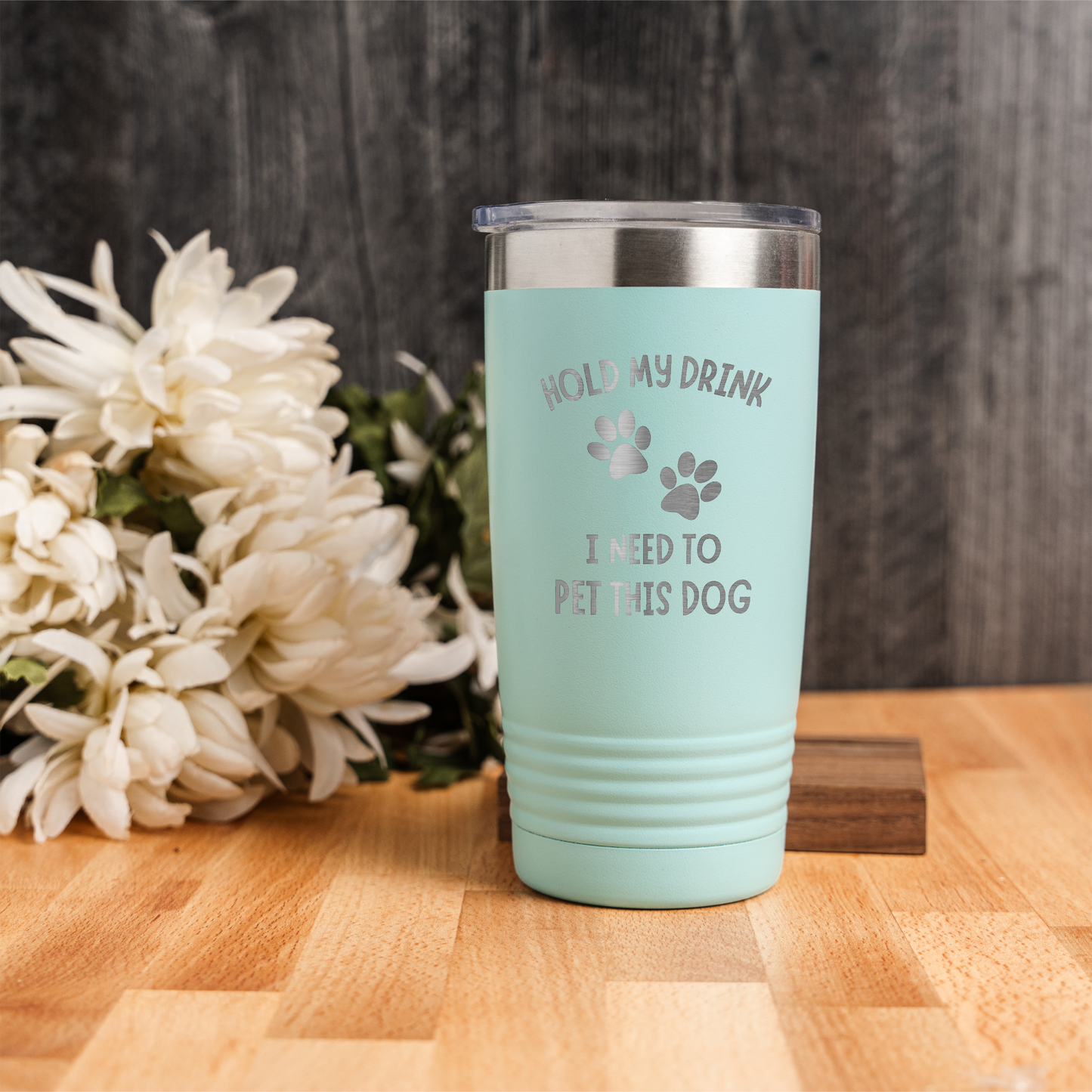 Hold My Drink, I Need To Pet This Dog 20oz Tumbler