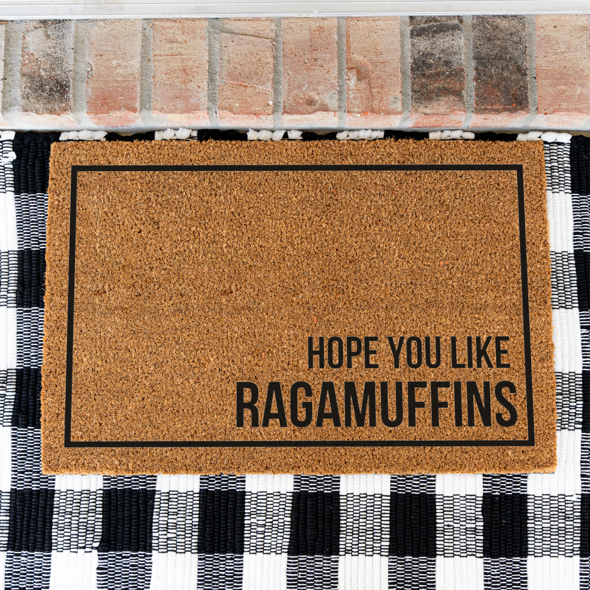 Ragamuffin Cat Doormat, Hope You Like Ragamuffins Welcome Mat, Funny Cat Lover Gift, Cat Owner Door Mat, Housewarming Front Door Decor