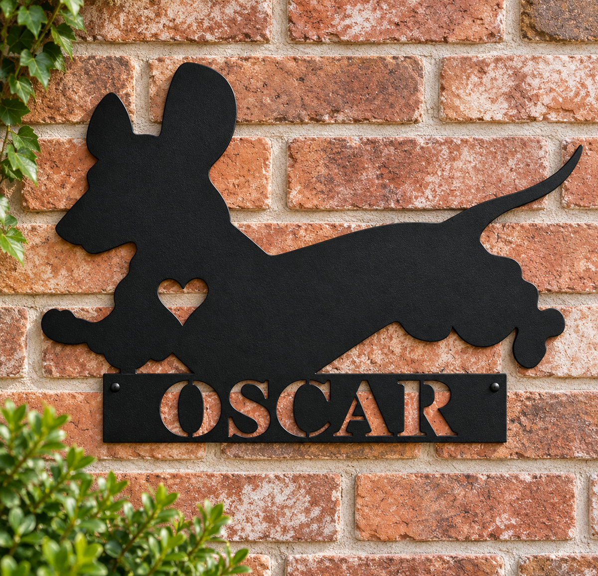 Custom Weenie Dog Name Sign