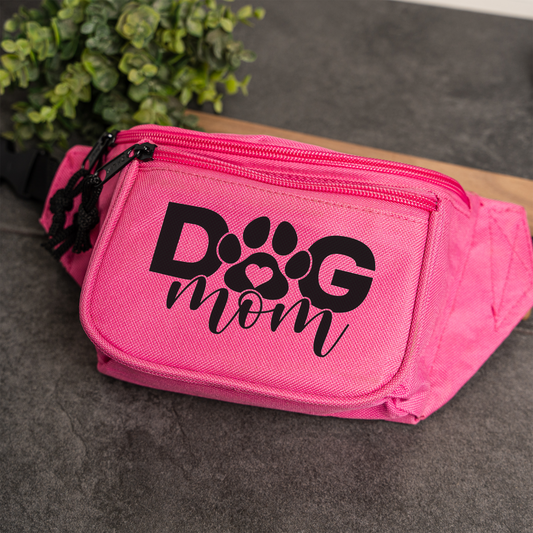 Dog Mom Fanny Pack, Cute Waist Bag for Pet Lovers, Adjustable Belt Bag, Everyday Crossbody, Gift for Dog Owner