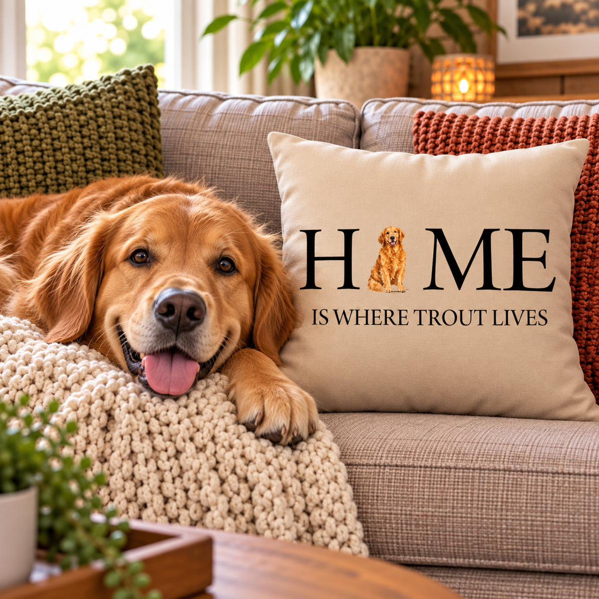Personalized Dog Breed and Custom Saying Pillow Cover