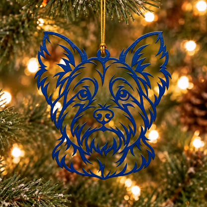 Yorkshire Terrier Metal Ornament