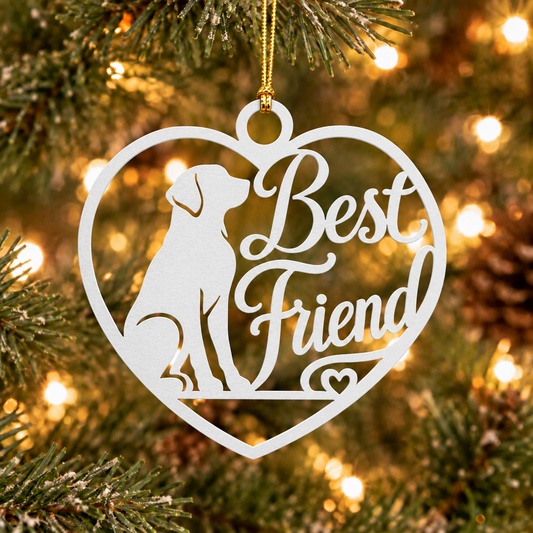 Labrador Best Friend Metal Ornament