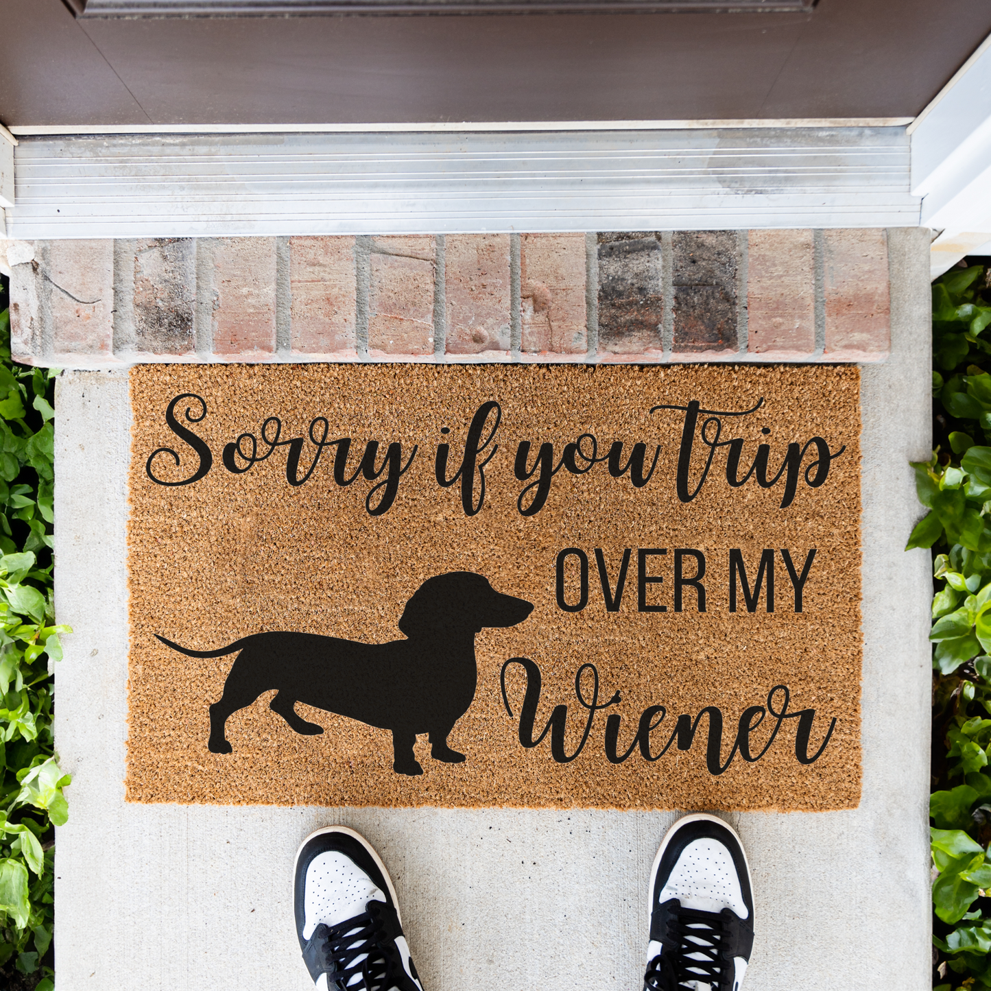 Sorry If You Trip Over My Weiner Doormat, Dog Welcome Doormat, Weiner Dog Doormat, Indoor Outdoor Rug, Durable Coir, Perfect for Pet Lovers