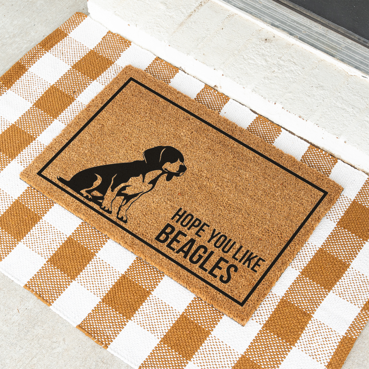 Beagle Doormat, Hope You Like Beagles Welcome Mat, Funny Beagle Doormat, Beagle Lover Gift, Dog Mom Gift, Beagle Home Decor