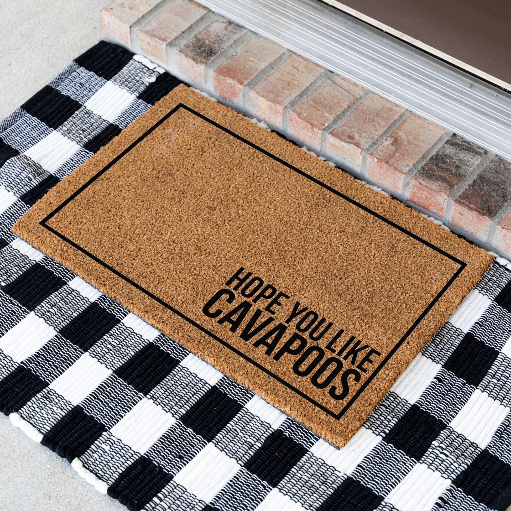 Hope You Like Cavapoos Doormat, Funny Dog Doormat, Dog Welcome Mat, Housewarming Gift, Dog Door Mat