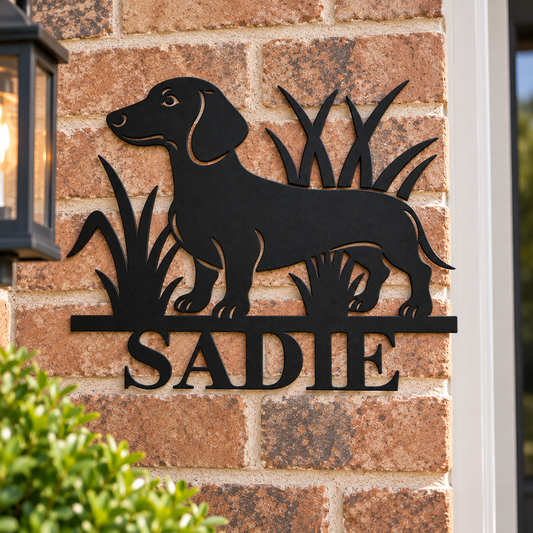 Personalized Dachshund Sign