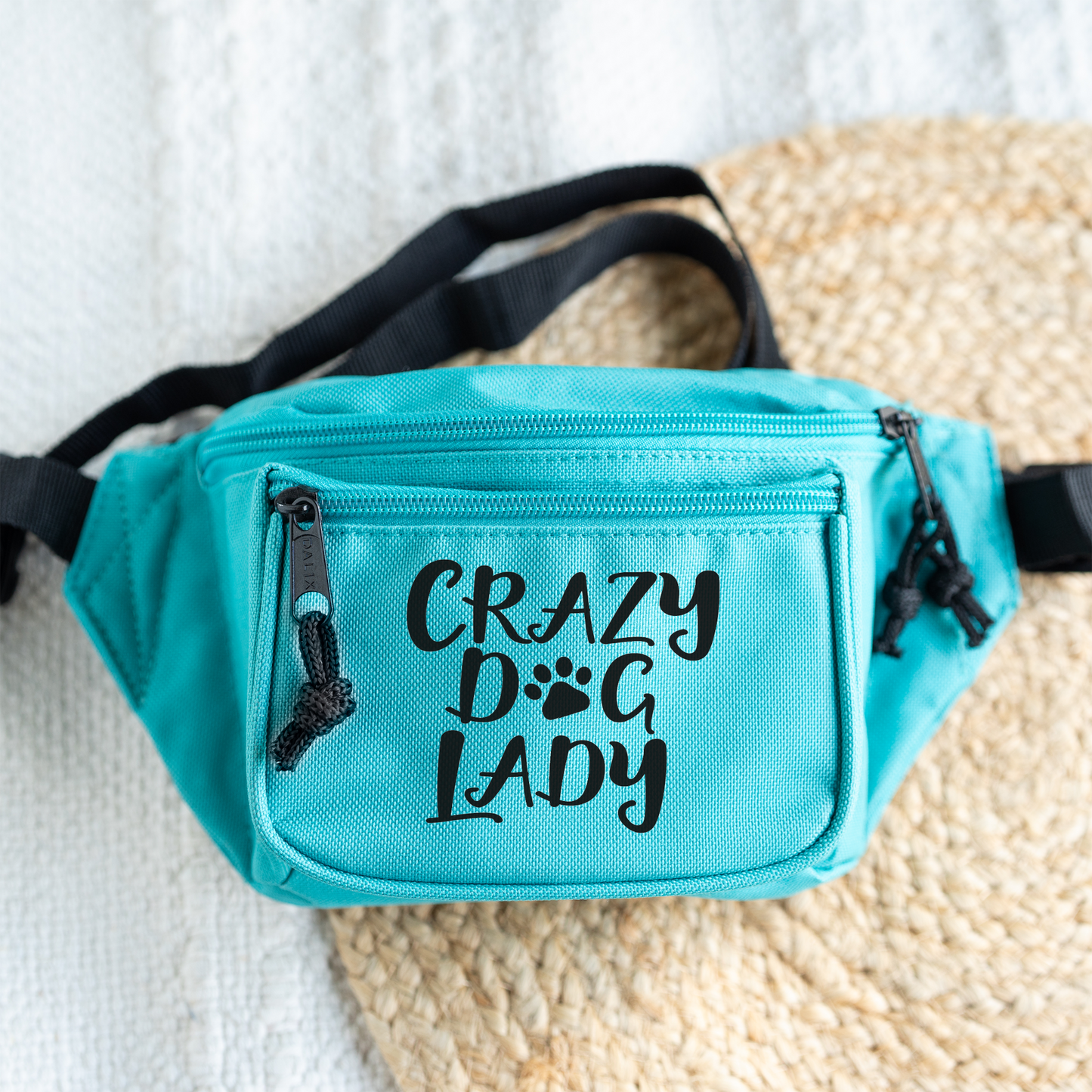 Crazy Dog Lady Fanny Pack | Funny Dog Lover Belt Bag | Hands-Free Crossbody Waist Bag | Dog Mom Gift | Pet Lover Travel Bag