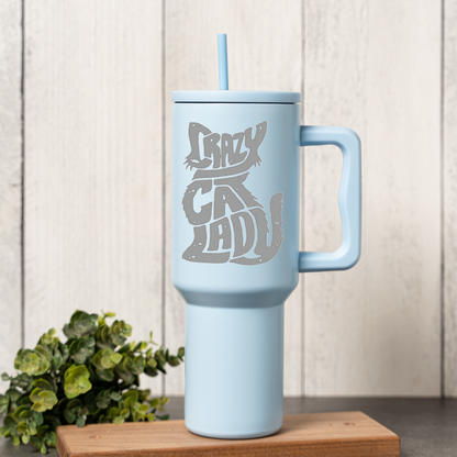 Crazy Cat Lady Design - 40oz Tumbler 
