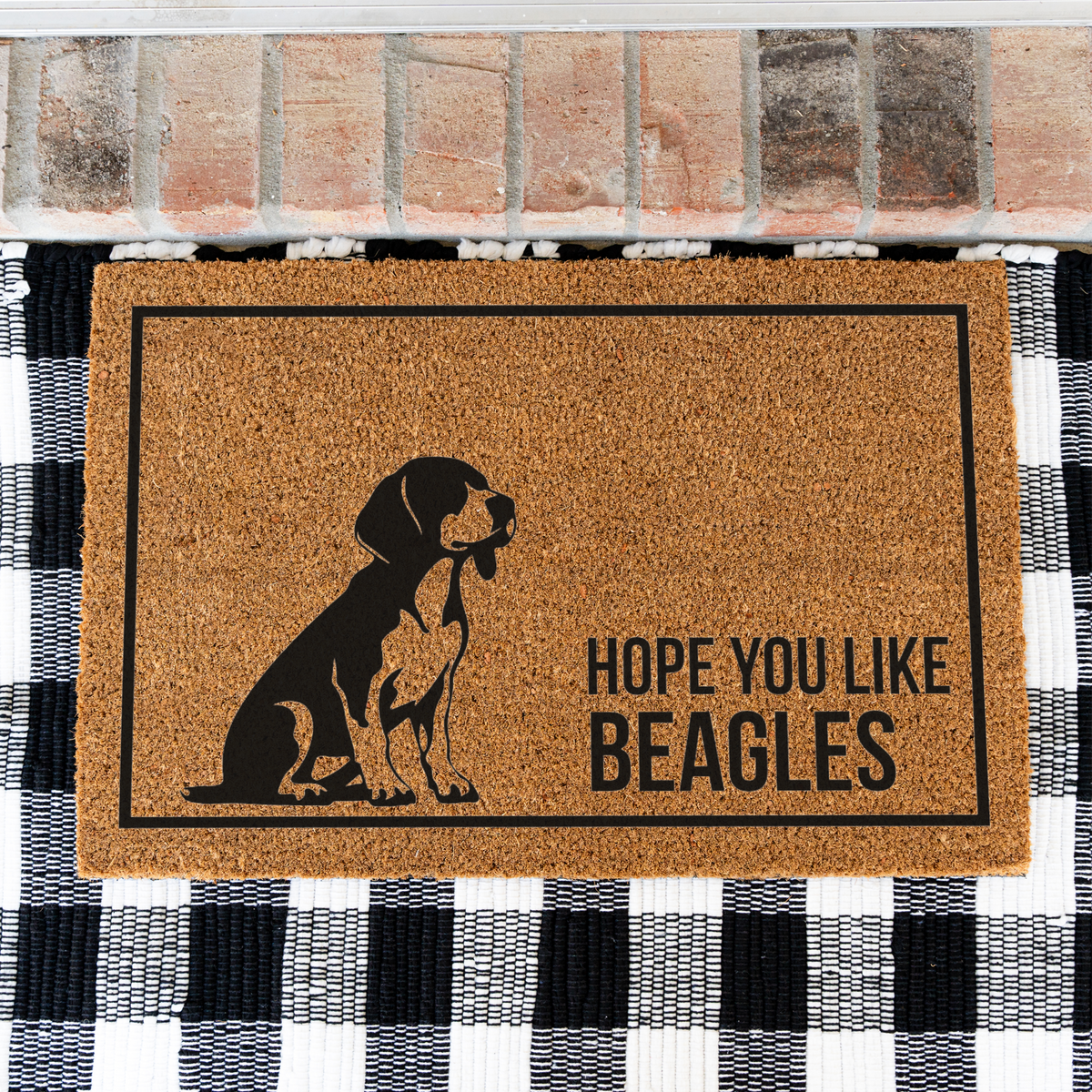 Beagle Doormat, Hope You Like Beagles Welcome Mat, Funny Beagle Doormat, Beagle Lover Gift, Dog Mom Gift, Beagle Home Decor
