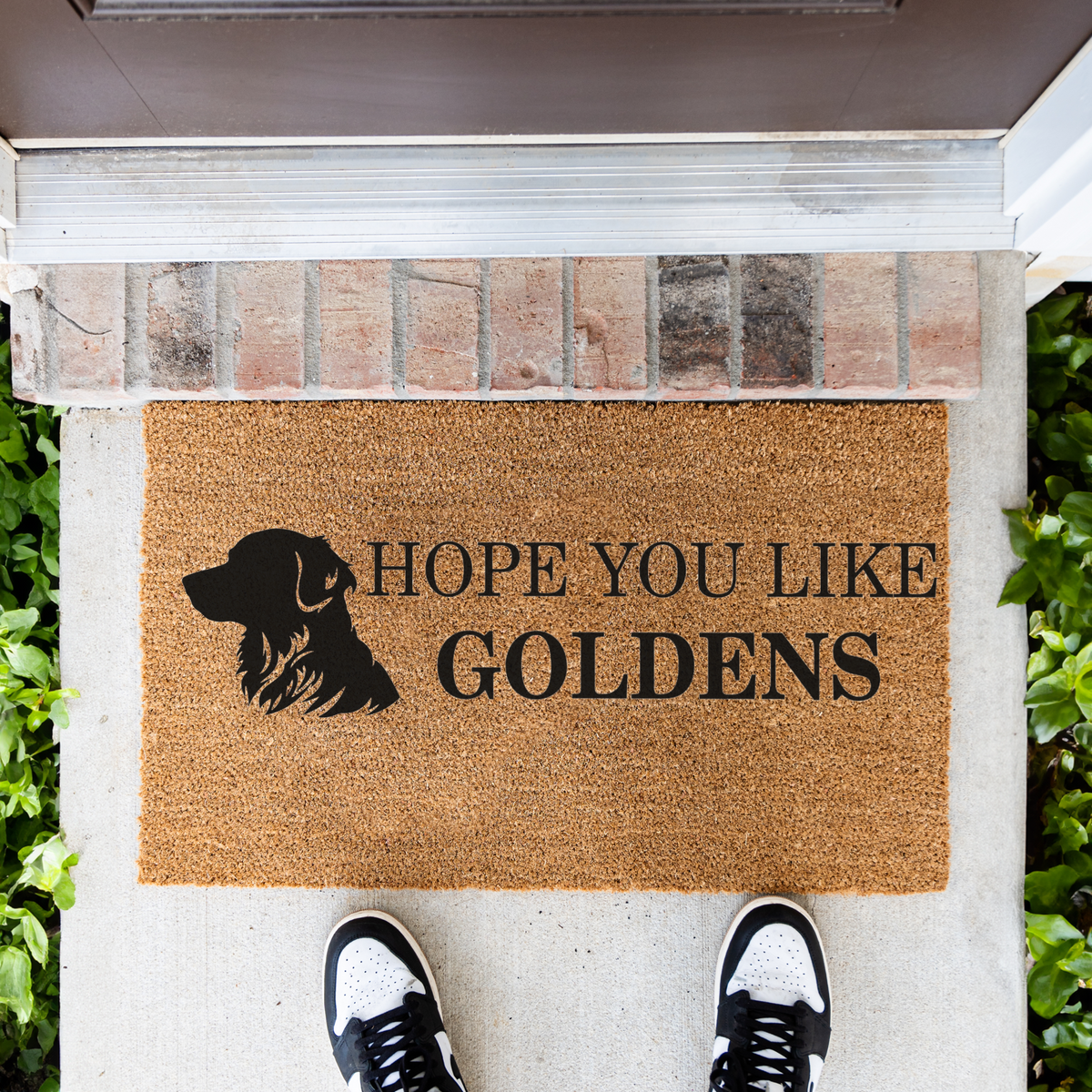 Golden Retriever Doormat, Hope You Like Goldens Welcome Mat, Golden Retriever Gift, Dog Lover Door Mat, Funny Dog Home Decor, Golden Gift