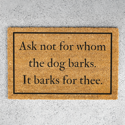 Funny Dog Doormat, Welcome Dog Doormat, Durable Coir Mat, Funny Entryway Decor, Non Slip Backing for Front Porch