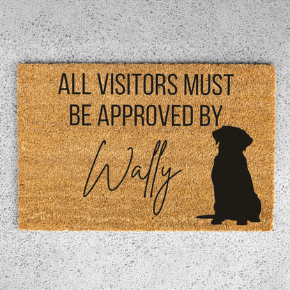Custom Dog Name Welcome Mat - Labrador Retriever